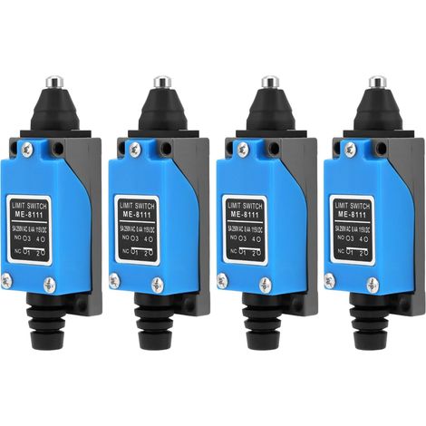ME-8111 5A 250V AC NC-NO High Sensitivity Momentary Limit Switch Piston Limit Switch 4 Pack