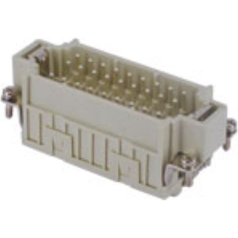 insert mâle - a lame de pression - 27p+t - 10a - 400v- gabarit 77.27 - ilme cdsm27