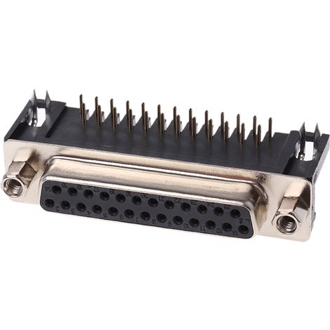 Connecteur Sub-D RS PRO 25 voies Femelle Traversant Angle droit ( Prix pour 1 ) (1/2)