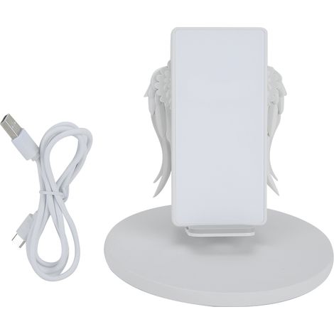 Support de chargeur sans fil USB, ailes d'ange, port Type-C, pour voiture et maison (1/5)