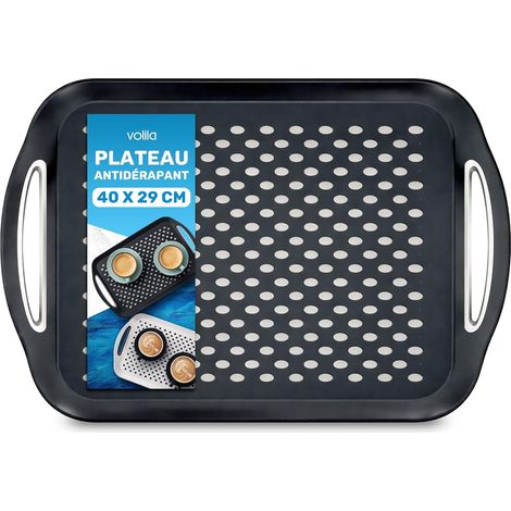 1 Plateau De Rectangulaire, Surface Antidérapante, Poignée Ergonomique, Pour Cuisine Et Salon (1/5)