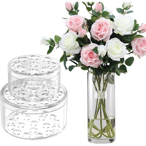 Set de 2 supports en spirale pour tiges Ikebana, outil de composition florale DIY, séparateur de fleurs pour vase, organiseur de bouquet torsadé, fixateur de tiges pour arrangement floral. (1/5)