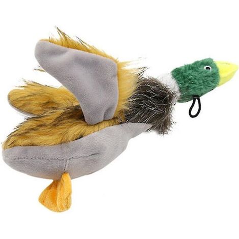 Jouet en peluche pour chien en forme de canard couineur, jouet à mâcher doux pour chiots et petits chiens (1/5)