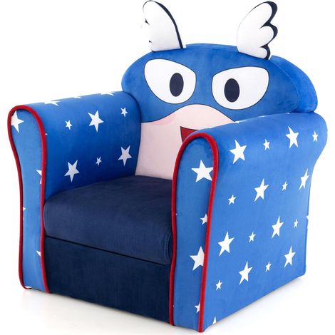 COSTWAY Kindersessel Kindersofa Kindercouch Babysessel für Mädchen und Jungen Kindermöbel Kinder Sessel Schaumstoff (Raumschiff, Bunt, Super Wings)
