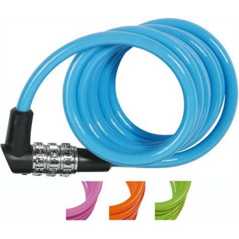 Antivol Cable Combi Color 1m50x7mm -