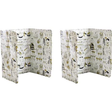 2 plaques isolantes thermiques anti-éclaboussures d'huile, en aluminium, pour légumes (1/5)