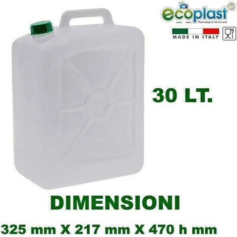 Ecoplast Tanica in Plastica per Alimenti - Tanica 30 Lt - (1/2)