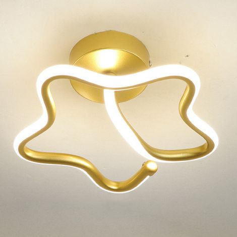 Plafonnier LED, plafonnier moderne, applique murale, lumières décoratives, lumière chaude 3000K (doré) (1/5)