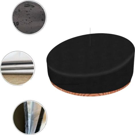 Funda protectora impermeable y antipolvo para sofá, redonda y resistente, para muebles de exterior, para silla, sofá, cama, jardín, terraza -Crezuo