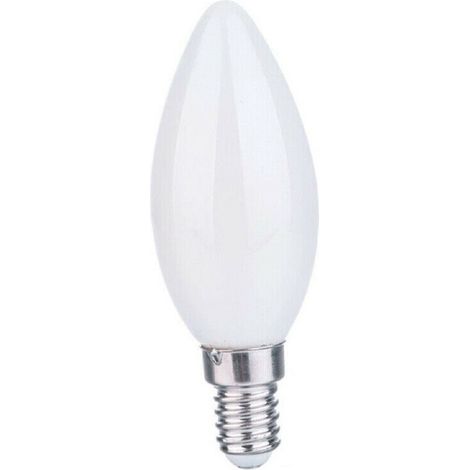 Vtizikl Vtizikl A Led Filamento Opaca 4 W E14 Luce Fredda Calda Naturale Candela C35b - -Bianco Naturale -