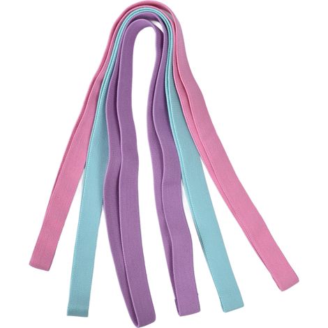Ceinture élastique de yoga extensible. 3 couleurs. 1.98 m (6.5 pi). pour tractions et abdominaux. en toute sécurité. (1/4)