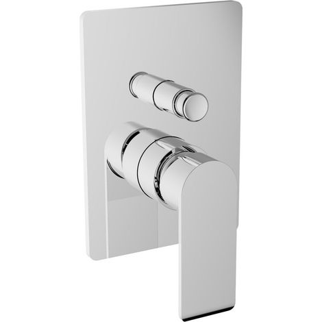 Mitigeur de douche monocommande avec levier en métal 2 voies - Teorema  XS - Standard