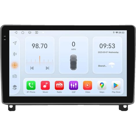 Autoradio, Fonctionnalités Multimédia, Intégration Smartphone, Compatible avec Peugeot 407 1 (2004-2011), Design Sans Fil, QS6 (6 Go 64 Go) (1/2)