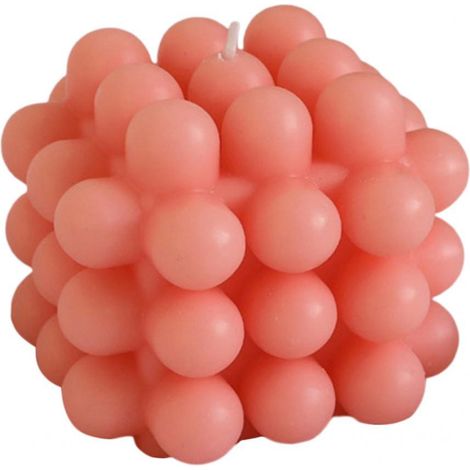 Bougie bulle en cire de soja, cube de bulles, cadeau pour elle, décoration intérieure, marron