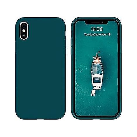 coque Full Corner Iphone X/xs Silicone Liquide Iphone Xs - Verte (1/5)