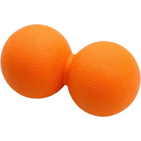 Balle de massage de yoga - Meilleure balle de points de déclenchement pour le relâchement myofascial et fascial, le massage des pieds et du dos, la thérapie (Orange cacahuète) (1/4)