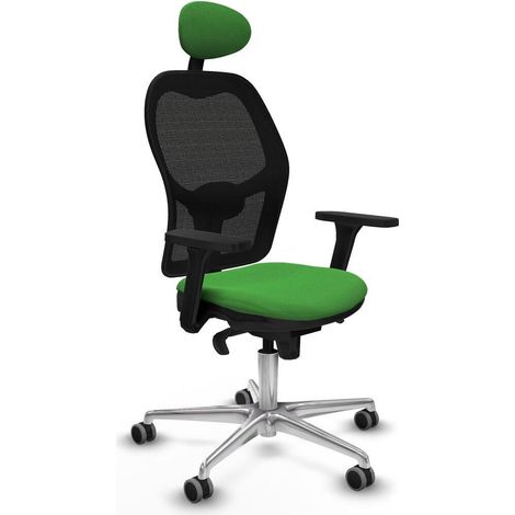 Piqueras-y-crespo Jorquera Sedia da ufficio verde tessuto (1/3)