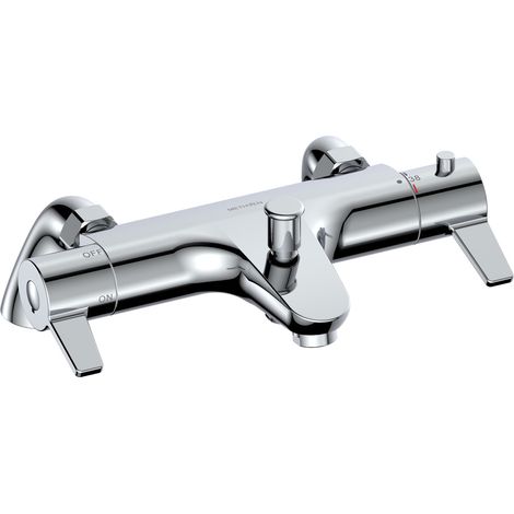 Deva Avoca Thermostatic Deck Mounted Bath Shower Mixer Tap - Chrome (1/5)