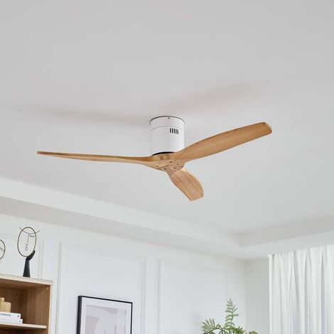 [GEBRAUCHT] B-Ware Lucande Deckenventilator Vindur weiß Holz DC leise für Räume bis 15 m² (1/2)