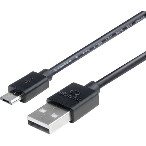 BBC micro:bit MEFUSBB30AV1 Câble de données/d'alimentation BBC micro:bit [1x USB 2.0 type A mâle - 1 (1/3)