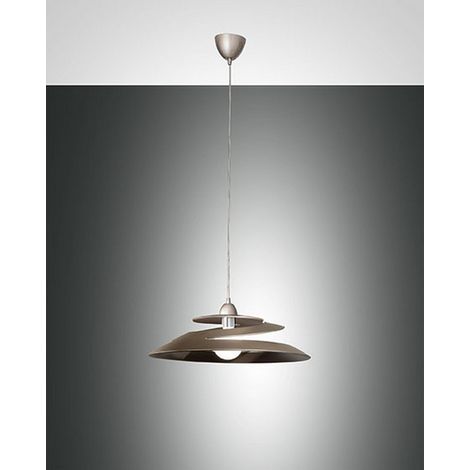 Suspension Aragon En Métal Et Verre Bronze, Douille E27 60W, Design Moderne Et Élégant Pour L'Intérieur, Protection Ip20, Diamètre 53 Cm