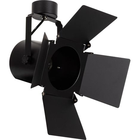 Faretto Portalampada da Superficie Cinema per Lampadine E27 PAR30 Nero (1/5)