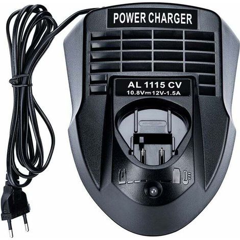 AL1115CV 10.8V 12V 1.5A Chargeur de batterie Lithium-ion Alimentation pour Bosch perceuse/tournevis Li-ion BC430 BC330, 2 607 336 996 BAT411 BAT412A (1/5)