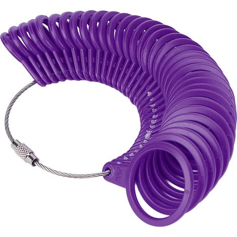 Jauge de Taille de Bague Outil de Mesure pour Fabrication de Bijoux - Violet (1/5)