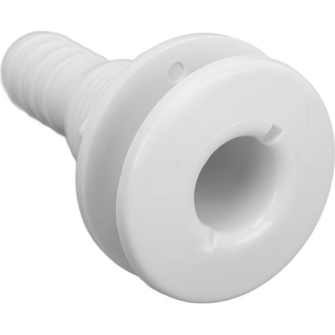 Raccord traversant coque bateau 3/4in ABS plastique couplage tuyau évacuation accessoire blanc (1/5)