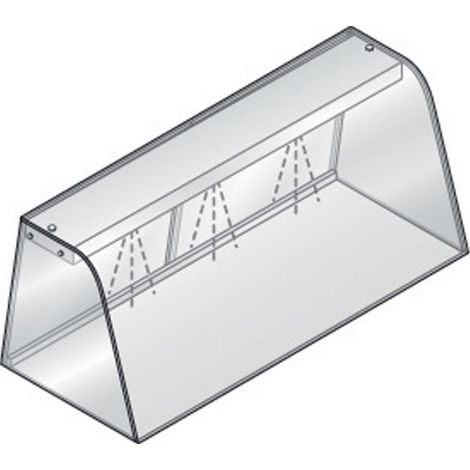 Vitrine à élément éclairant fermée - portes coulissantes - Diamond (1/2)