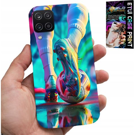 Custodia per Samsung A12 / M12 - giocatori di calcio + vetro (1/5)