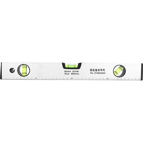 400mm Sliver High Precision Magnetic Aluminum Alloy Bubble Ruler Spirit Level (1/5)