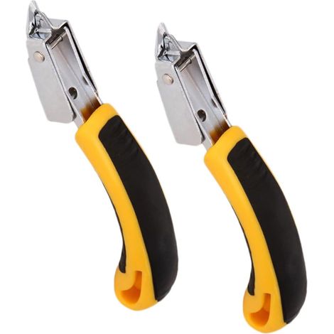 2-Piece Staple Removal Tool with Plastic Handle, Multifunctional Extractor for Office and Woodworking, Practical and Portable (1/5)