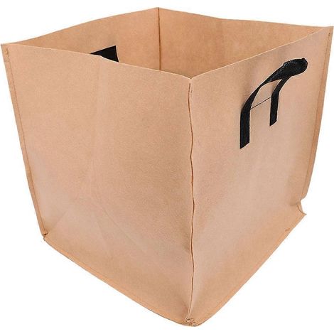 Sac de culture carré pour plantes, en tissu non tissé imperméable, compatible avec la culture de plantes, 60 litres (16 gallons), fin, 1 pièce (1/4)