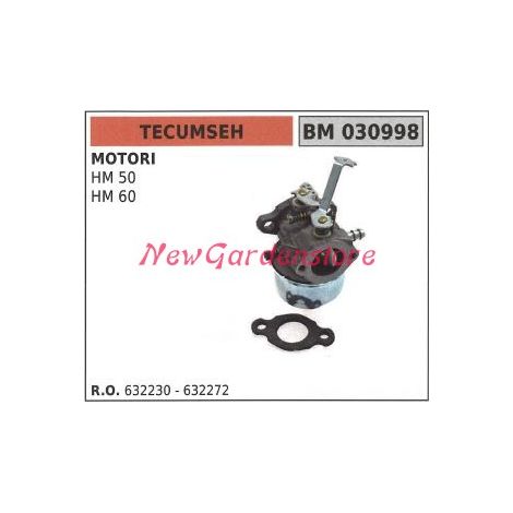 Carburatore a vaschetta TECUMSEH rasaerba tosaerba tagliaerba HM 50 60 030998
