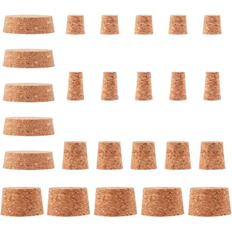 Lot de 50 bouchons liège, bois, marron, pour brassage maison (1/5)