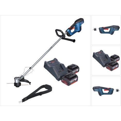 Tagliabordi a batteria senza spazzole Bosch GRT 18V-33 Professional 18 V 330 mm + 2 batterie da 4,0 Ah + caricabatterie