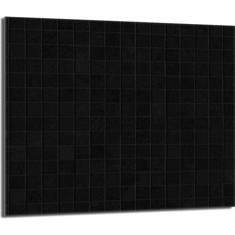 Glasschutzplatte für Herd 60x52 Schwarz (1/5)
