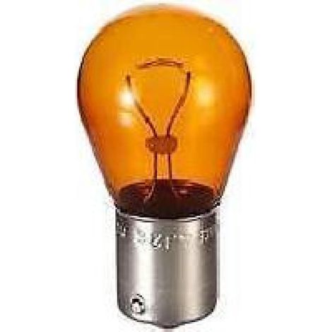10 ampoules monofil ambre PY21W 12V