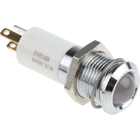 Voyant LED lumineux RS PRO, dia. 14mm, 24V c.c. ( Prix pour 1 )