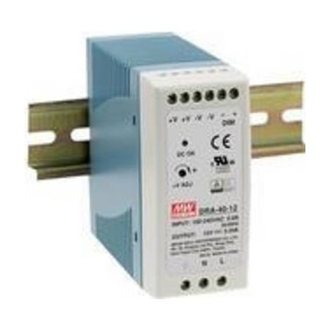 ALIMENTATION RAIL DIN MEAN WELL DRA-40-24 24 V/DC 1.7 A 40.8 W 1 X 1 PC(S)