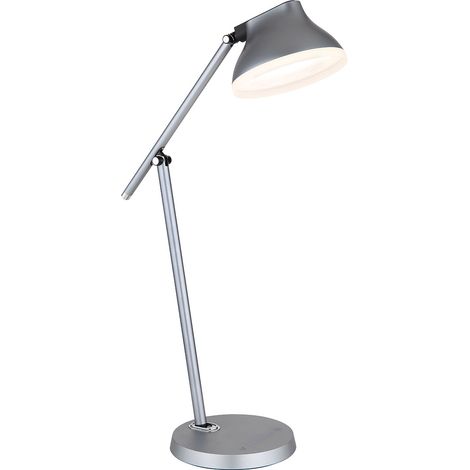 Globo - lámpara de mesa - Halvar - gris - aluminio - lámpara de