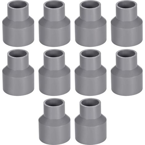 Réducteur de Tuyau PVC DWV Hub 40 Gris 25mm x 40mm Douille 10Pcs (1/3)