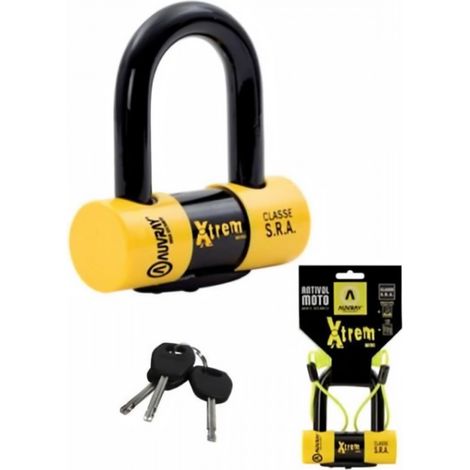Cadenas Auvray xtrem mini avec rappel - diamètre de la goupille 16 mm, 116 mm x 119 mm (classe S.R.A.)
