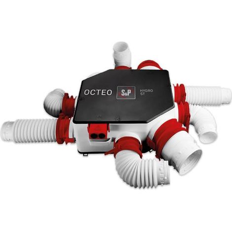 VMC à sondes thermo-hygrométriques pour l'habitat pavillonnaire jusqu'à 6 sanit br S&P (UNELVENT) 607300 (1/5)