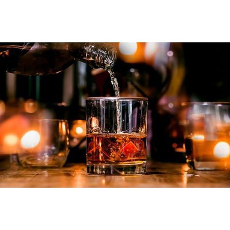 Pierre a Whisky Acier Réutilisables Set de 12 + Pince Sac en Tissu Boissons sans Dilution Gcon Set de 12 Basalte VERRE A DIGESTIF (1/5)