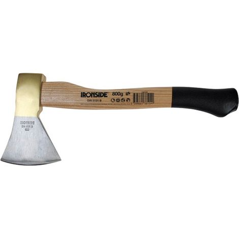Hacha 800 grs 380 mm. hoja con doble cuña, norma: din 5131