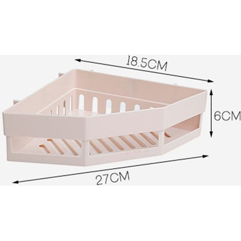 Seifenablage Badezimmer-Dreibein Wandhalterung Eckregal (Beige) (1/5)