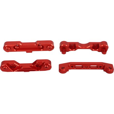Kit de supports de suspension en alliage d'aluminium pour ARRMA 1/7 et 1/8, flexible et précis, en composite rouge. (1/5)