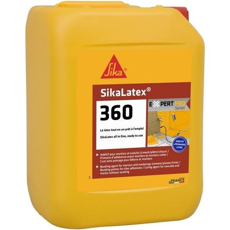 Résine anaérobie SIKALATEX 5L – Adhérence pour mortier – Pour béton armé et chantiers humides – Application facile et rapide